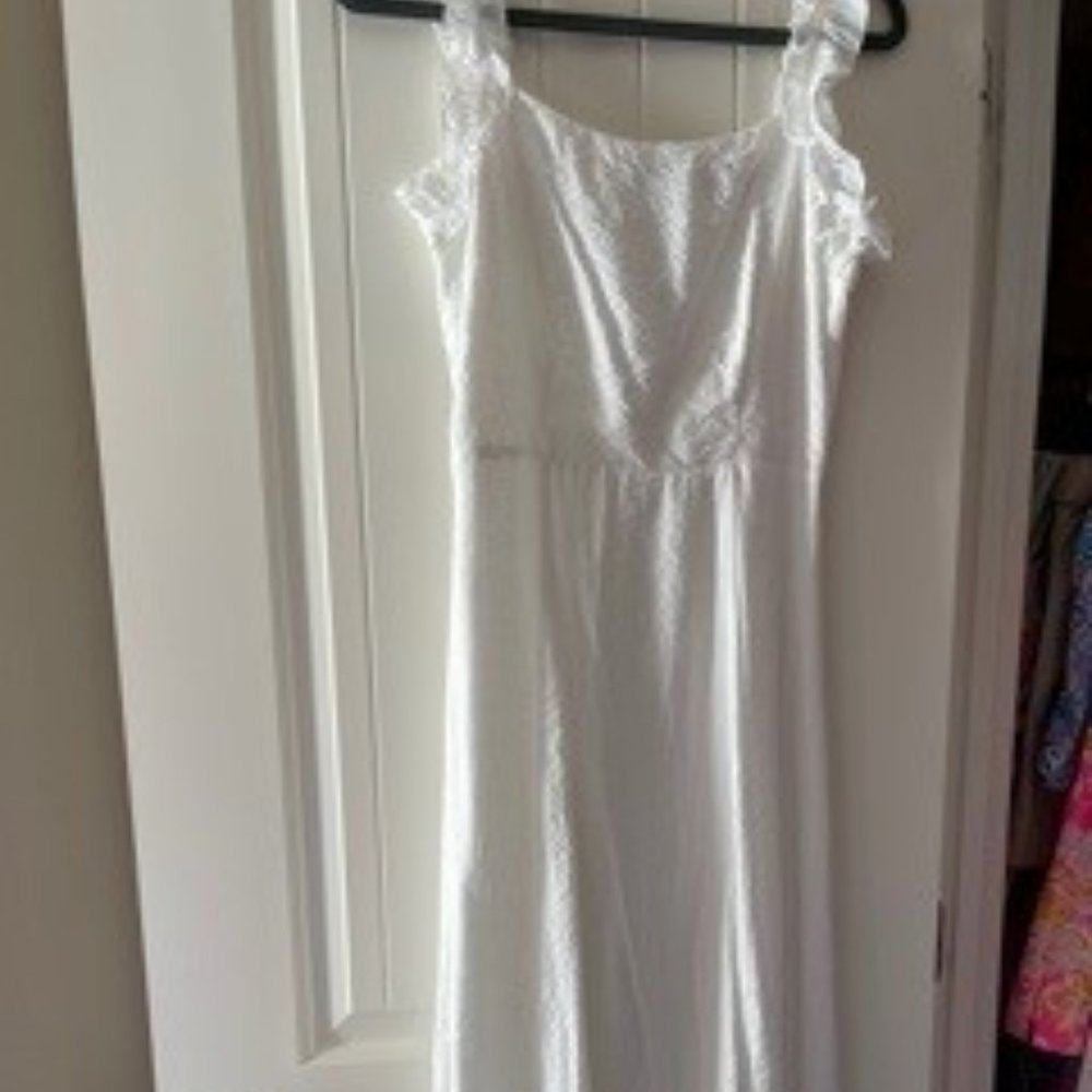 Sugar Lips White Boho Midi Sun Dress - XS